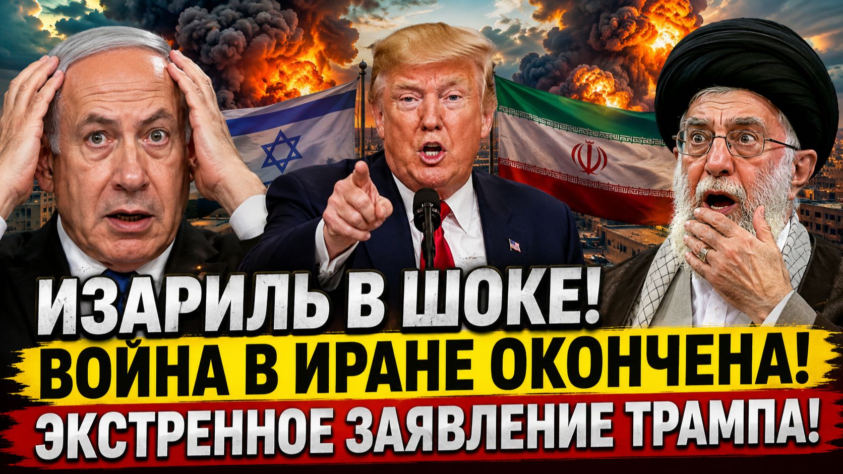 ИЗРАИЛЬ В ШОКЕ! ВОЙНА В ИРАНЕ ОКОНЧЕНА! ЭКСТРЕННОЕ ЗАЯВЛЕНИЕ ТРАМПА!