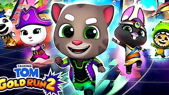 Talking Tom.Gold Runn.Машина времени.Назад в прошлое