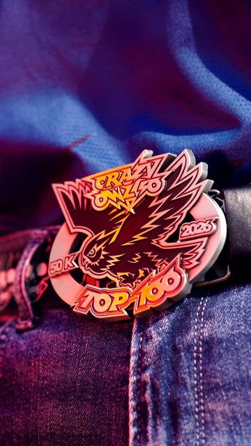 пряжка ТОП 100 на 50 км CrazyOwl50 2026, вещий Олег, могучий Волхов