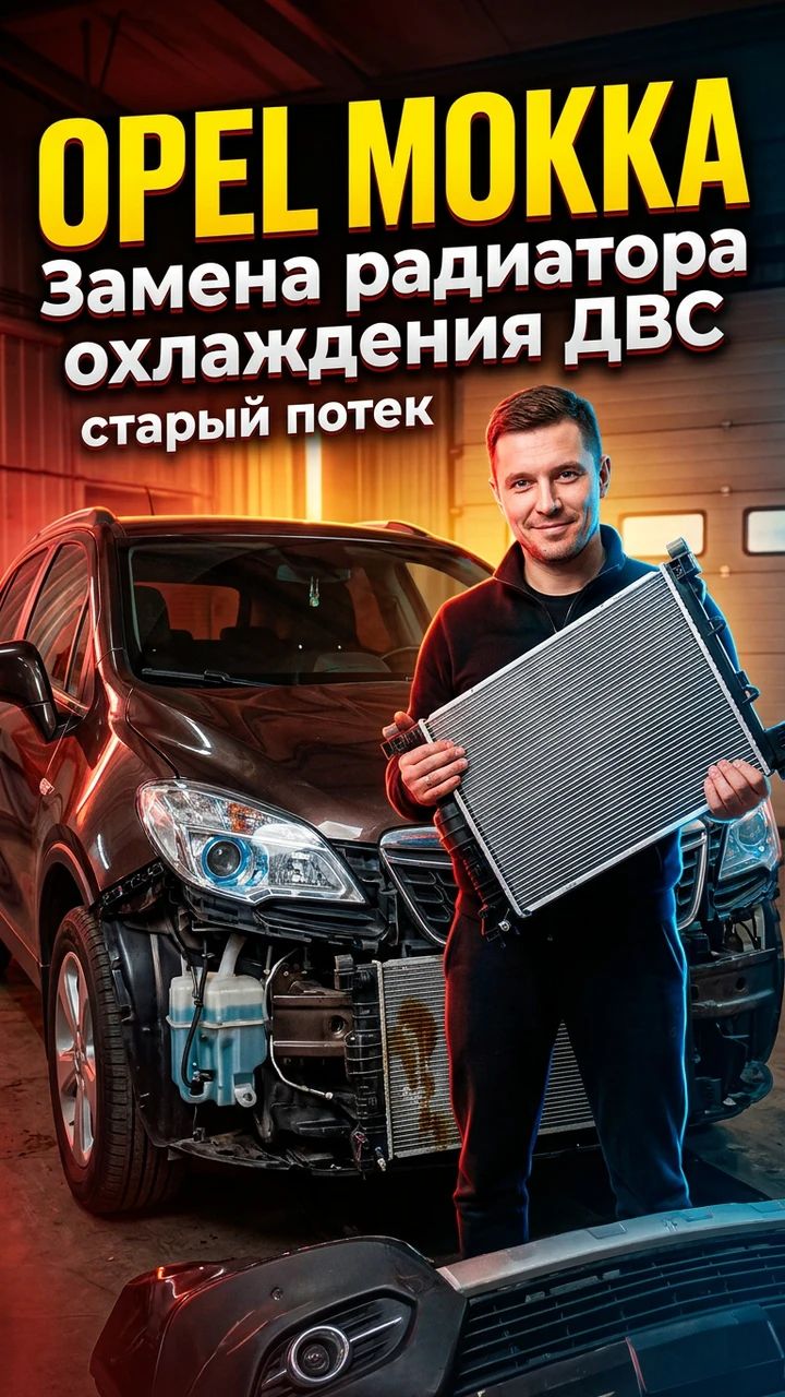 Течь радиатора - Opel Mokka 🚗
