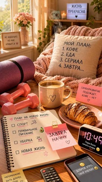 Завтра начну — веселая песня про спорт, диету и новую жизнь с понедельника