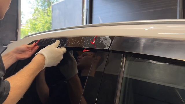 Видео установка плоских тюнинг дефлекторов для окон Lexus RX IV / Лексус РХ 4