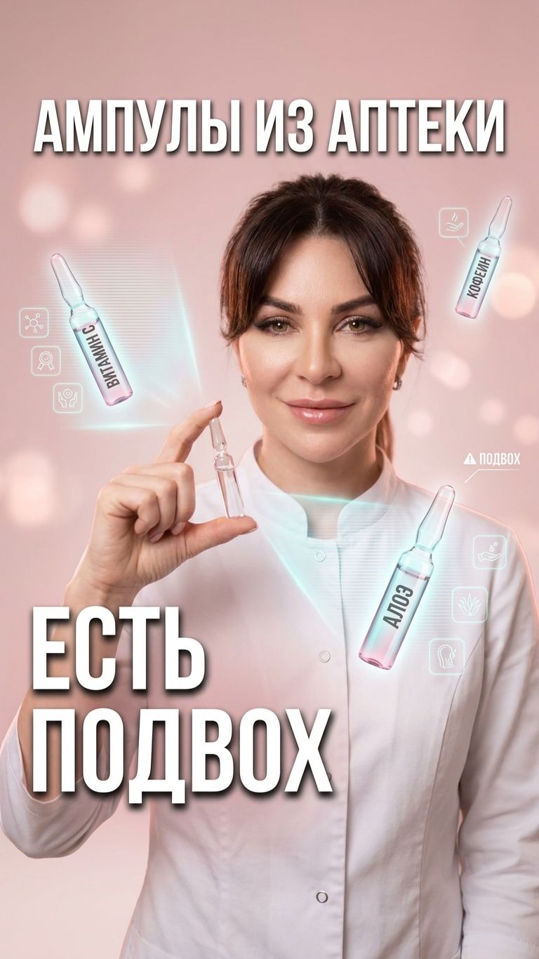 💊 Ампулы из аптеки: почему кожа не молодеет