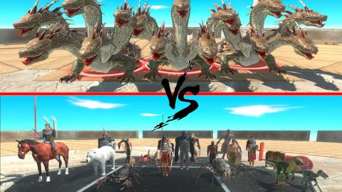 АРБС 3 ГИДРЫ ПРОТИВ ВСЕХ ЖИВОТНЫХ — ПОБЕДЯТ? 🐉🐉🐉⚔️🦁🐺🦖💀