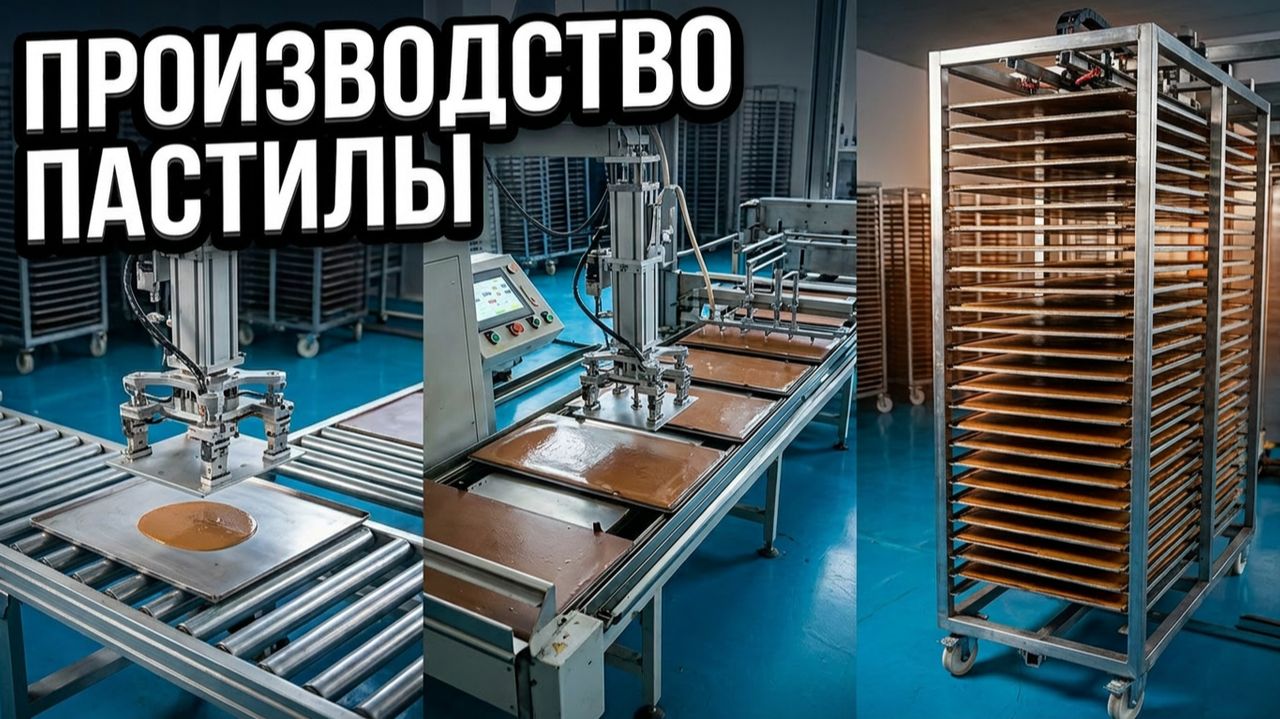 Производство пастилы. Оборудование. Пастила #пастила #оборудование #китай