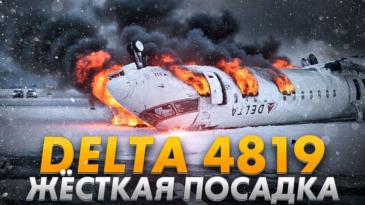 Жёсткая посадка CRJ 900 в Торонто. Delta 4819. 17 февраля 2025 года