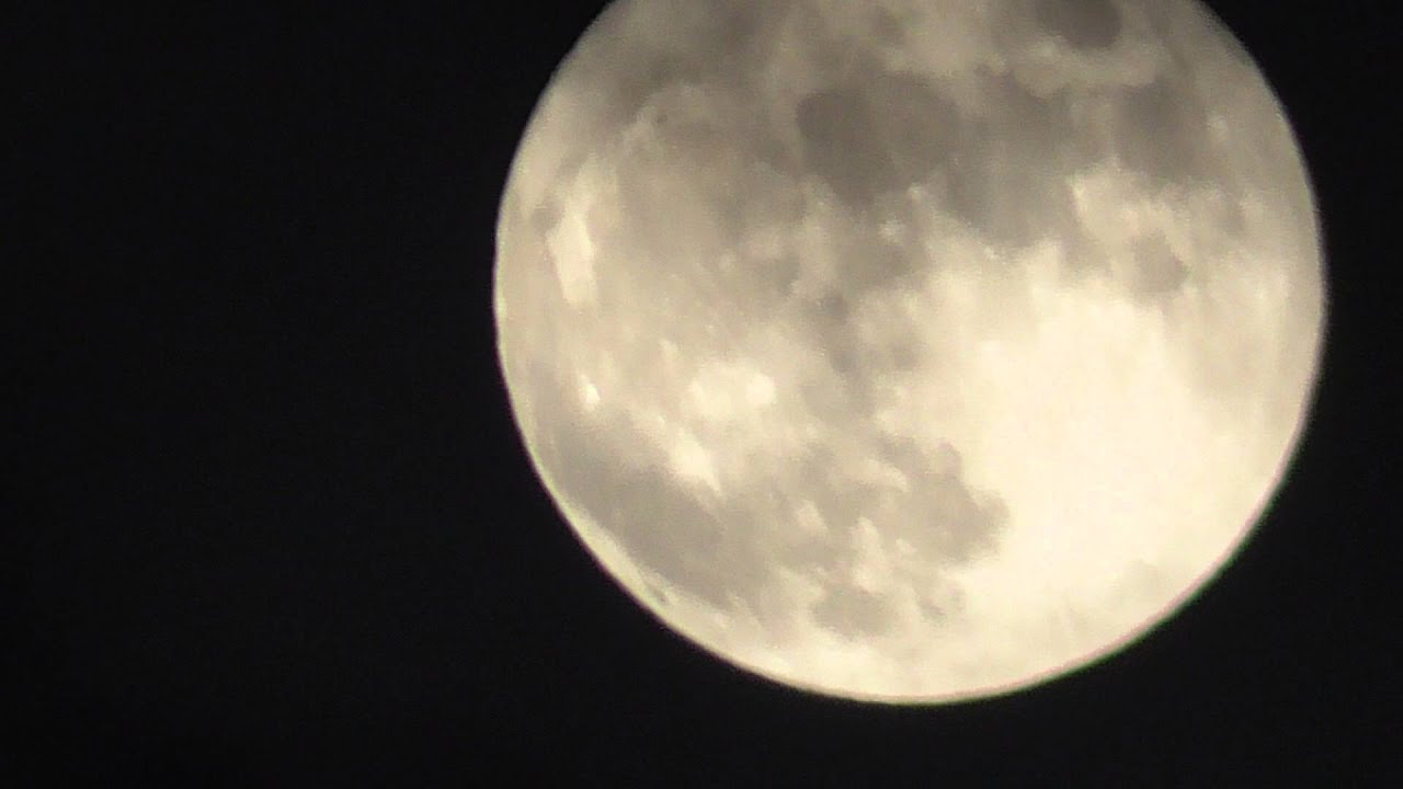 Full Moon Part 2 (Test With Tripod Stand Velbon Sherpa  5370D+Panasonic HC-V270)