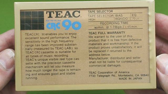 Аудиокассета с катушками TEAC CRC 90