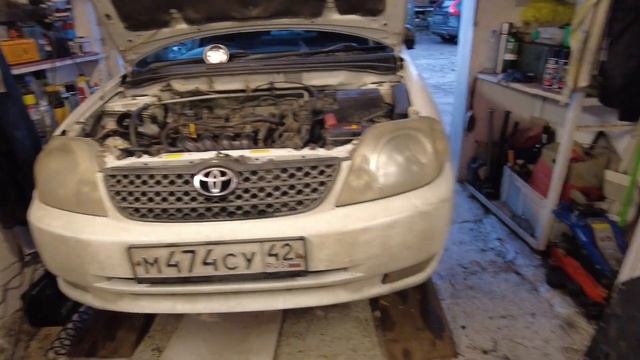 Toyota Corolla E120 2NZ-FE Промывка масляной системы CG Clarion Guard 100-911 и SL 109 PREMIUM