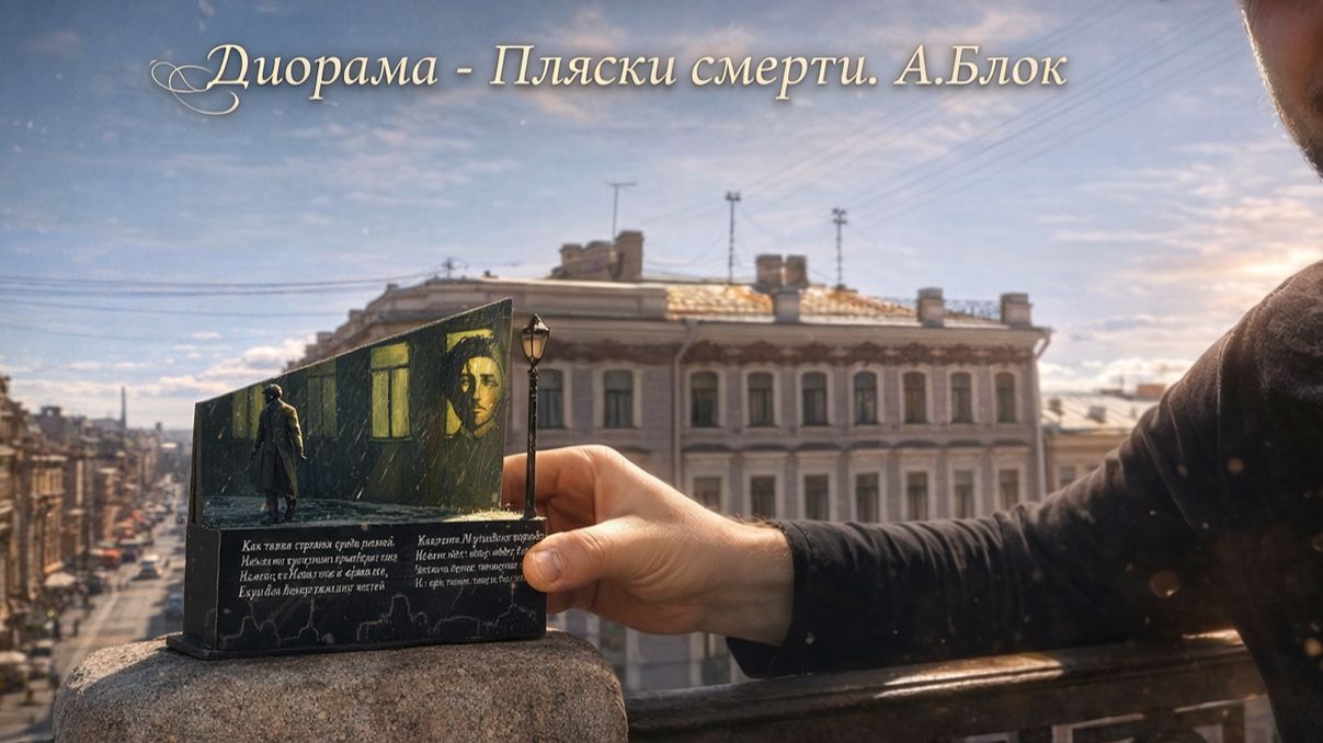 ДЕЛАЮ диораму в ПЕТЕРБУРГЕ по стиху А.Блока 