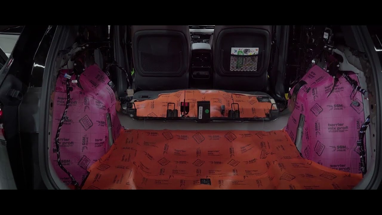 Автомобиль Geely Monjaro, монтаж шумоизоляции, для достижения желаемого комфорта в салоне.