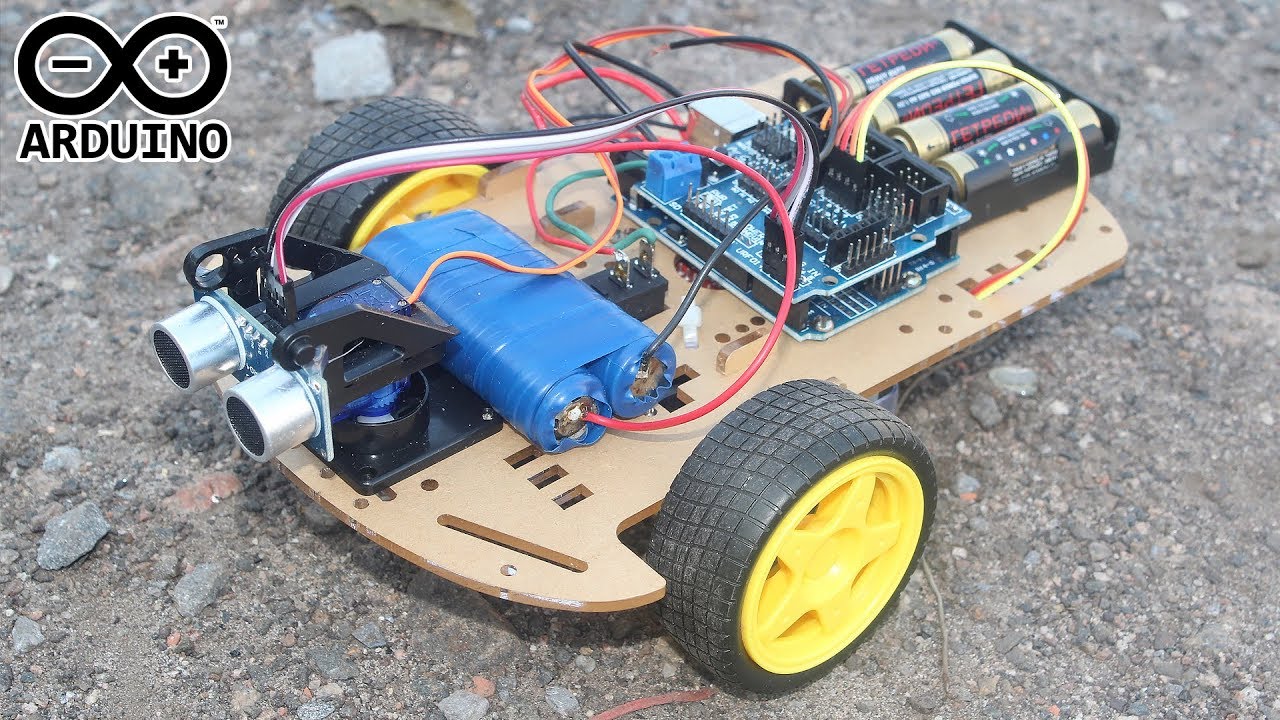 РОБОТ на ARDUINO UNO. KIT 2WD - ТЕСТ по БЕЗДОРОЖЬЮ