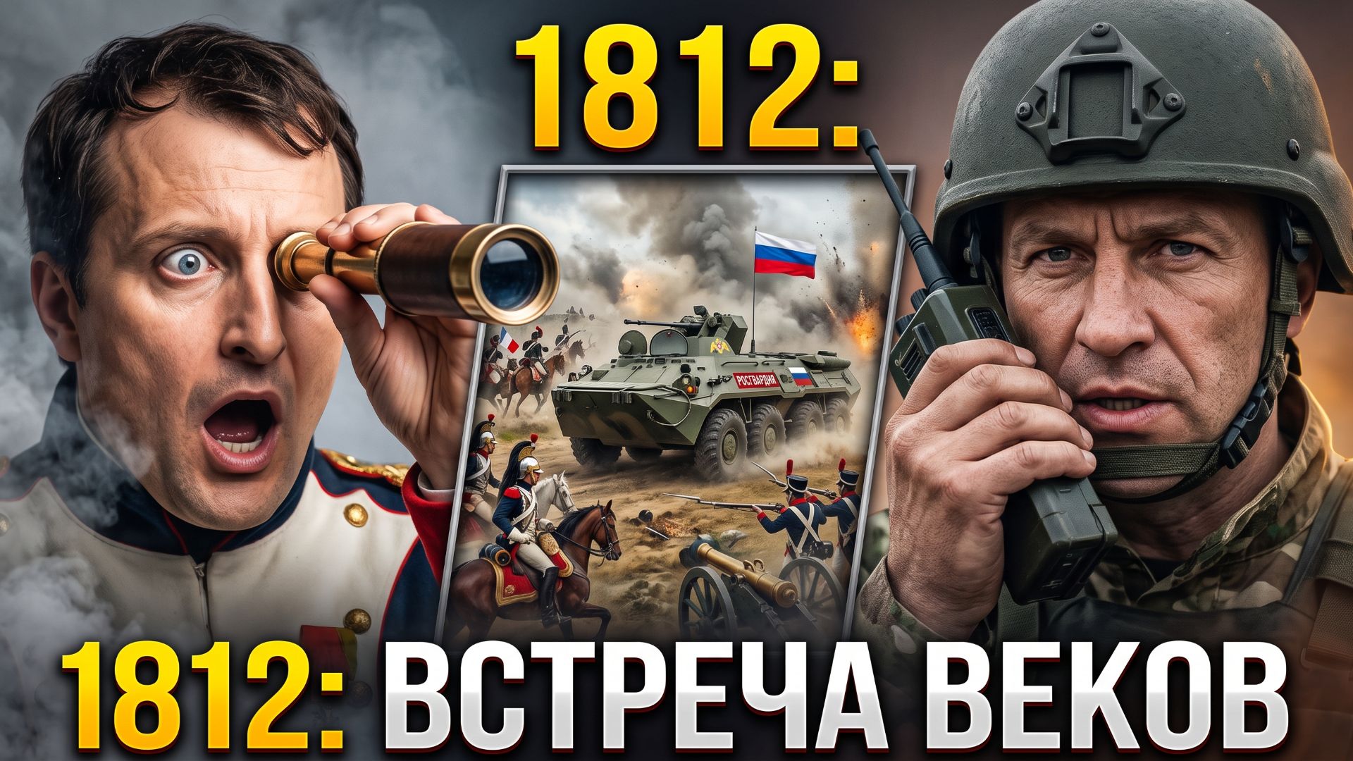 10 БТР против НАПОЛЕОНА: Рота Росгвардии на Бородинском поле! (Суровая Аналитика)