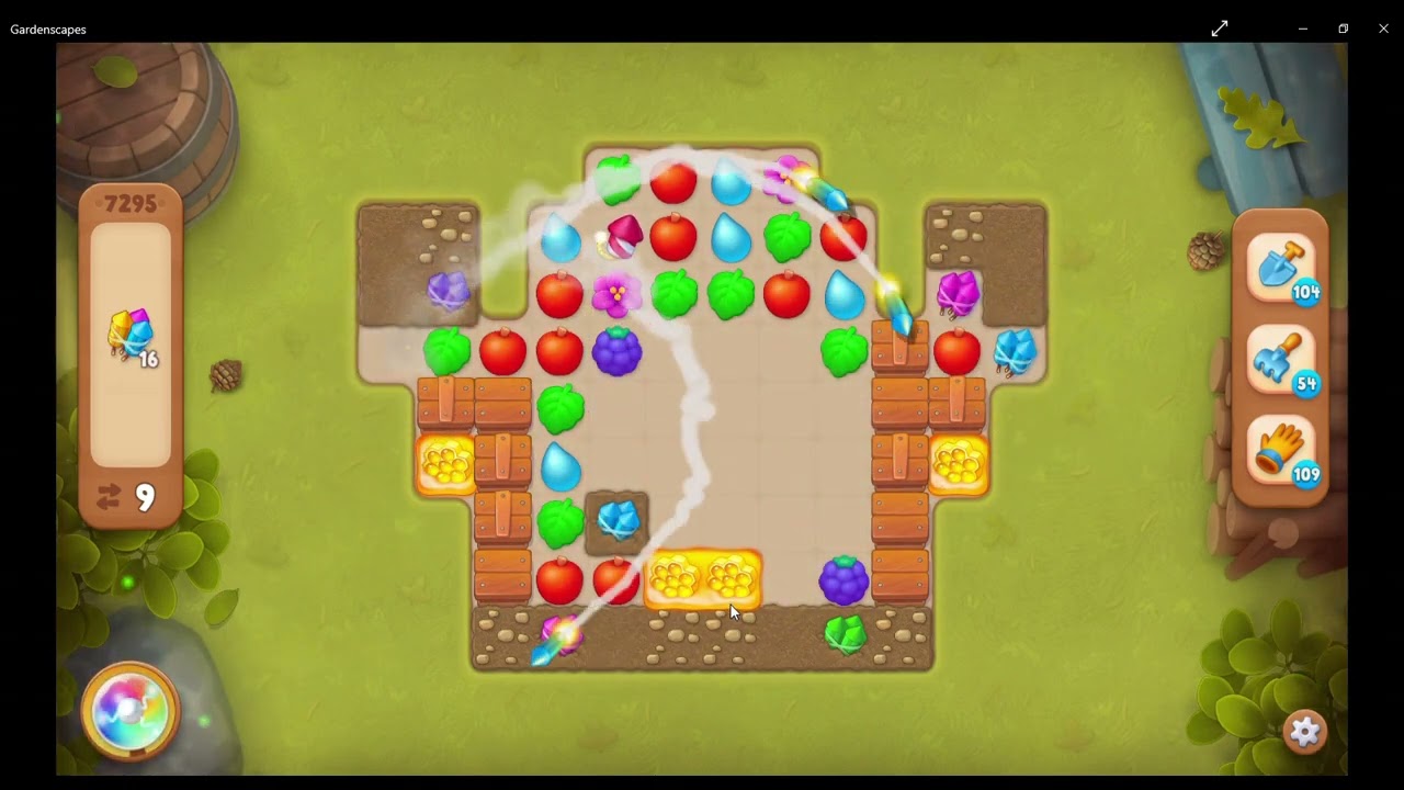 Gardenscapes Level 7295 - No Boosters