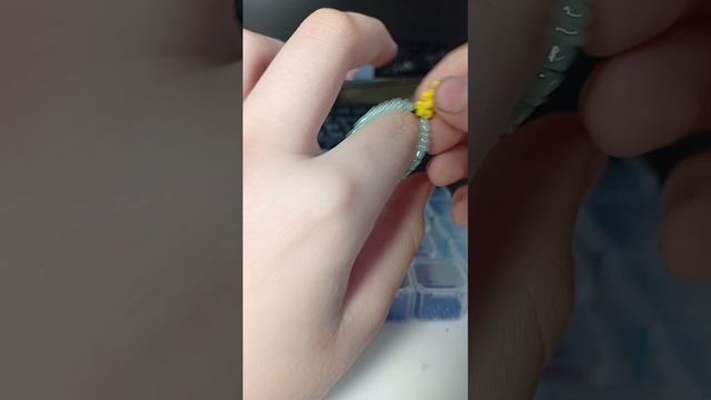 колечко Вишенка из бисера 🍒