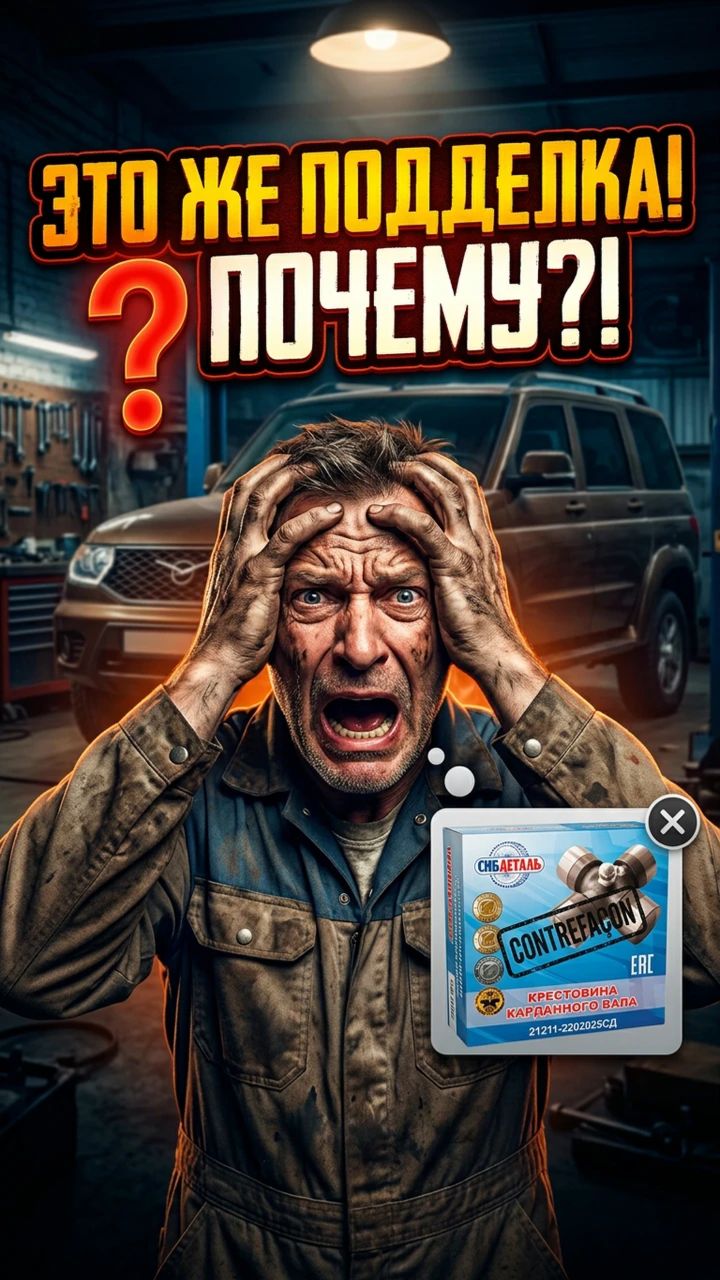 СИБДЕТАЛЬ! Крестовина не прожила и два месяца... #уазпатриот #уаз #ремонтуазпатриот
