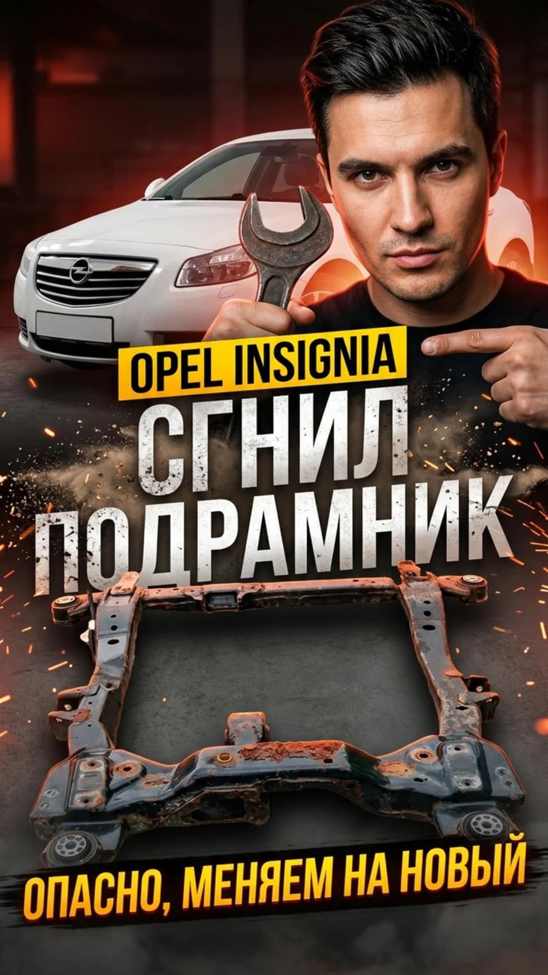 Сгнил подрамник 😱 - Opel Insignia