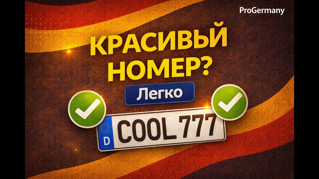 Хочешь красивый номер? Вот как это сделать в Германии