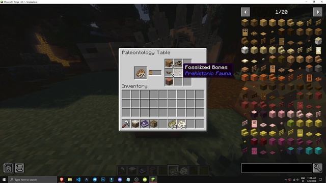 КАК РАБОТАЕТ ПАЛЕОНТОЛОГИЧЕСКАЯ ТАБЛИЦА В MINECRAFT: ДОИСТОРИЧЕСКАЯ ФАУНА