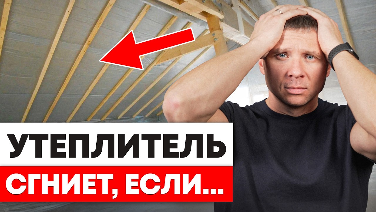 ГЛАВНАЯ ошибка ПАРОИЗОЛЯЦИИ!  Как правильно укладывать пароизоляцию
