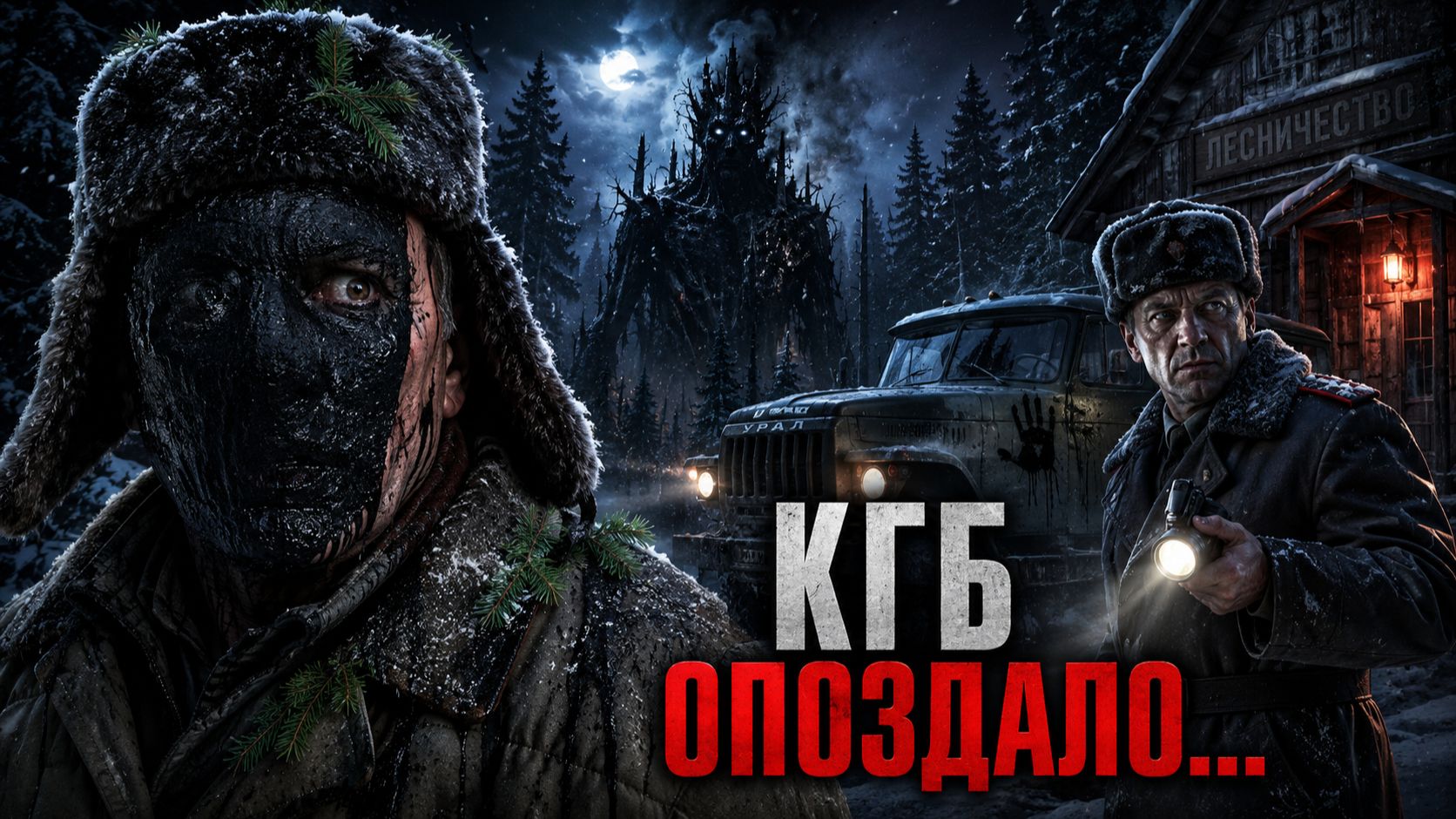 Чёрный Леший забрал лицо егеря в тайге. КГБ приехало разбираться — и опоздало..