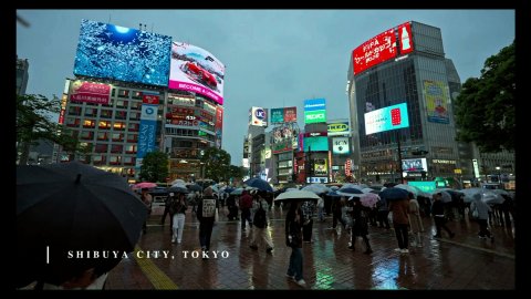 Phonkwav Japan_ Tokyo Shibuya to Harajuku, Rainy Night