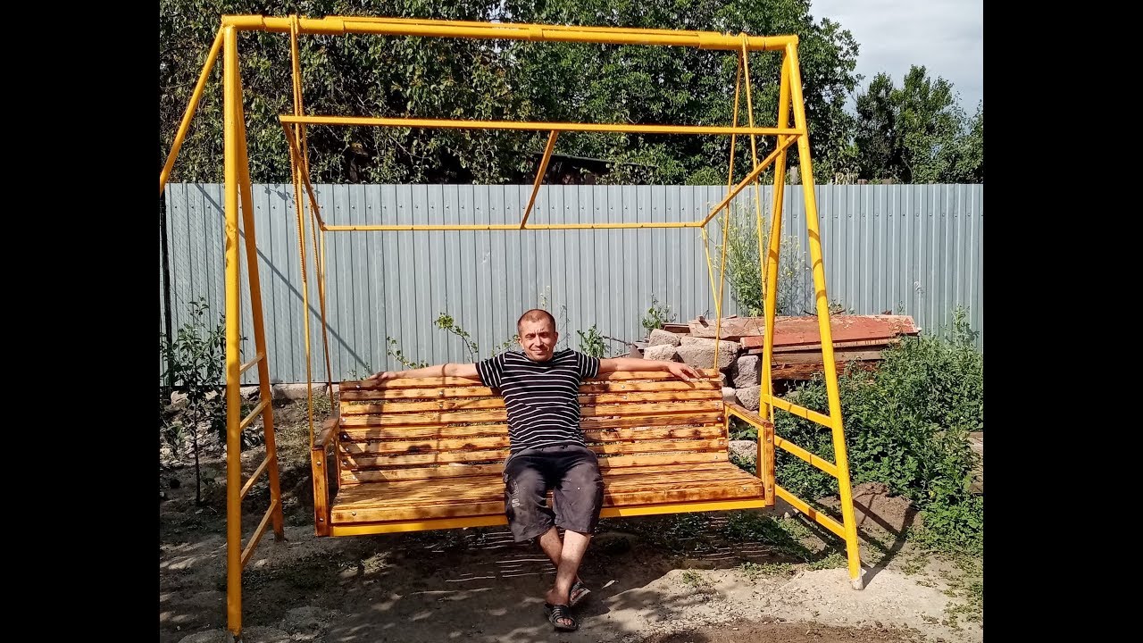 САМОДЕЛЬНЫЕ САДОВЫЕ КАЧЕЛИДИВАН