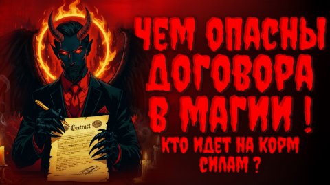 ЧЕМ ОПАСНЫ ДОГОВОРА В Магии? Кто идет на корм Силам?