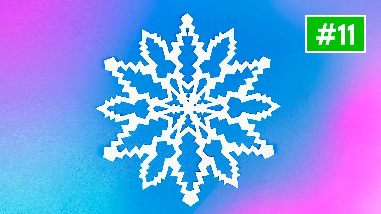 ❄Красивые снежинки из бумаги своими руками + шаблоны❄Как сделать оригами снежинку❄Вырезание снежинок