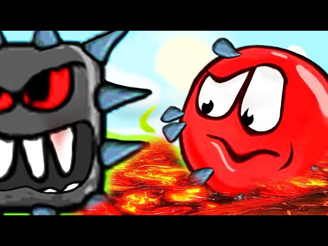 КРАСНЫЙ ШАРИК 4: ПОЛ ЭТО ЛАВА ЧЕЛЛЕНДЖ ШАР мультик игра   RED BALL 4 Volume 5 INTO THE CAVE
