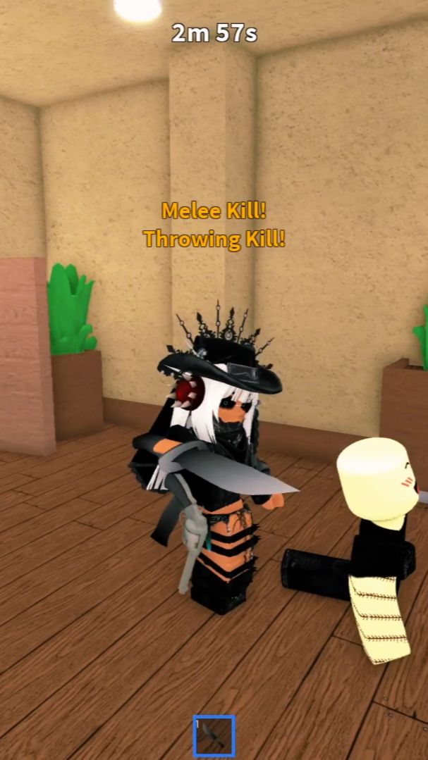 зашла на сервер медленно опасно #roblox #мм2 #рек #втопе