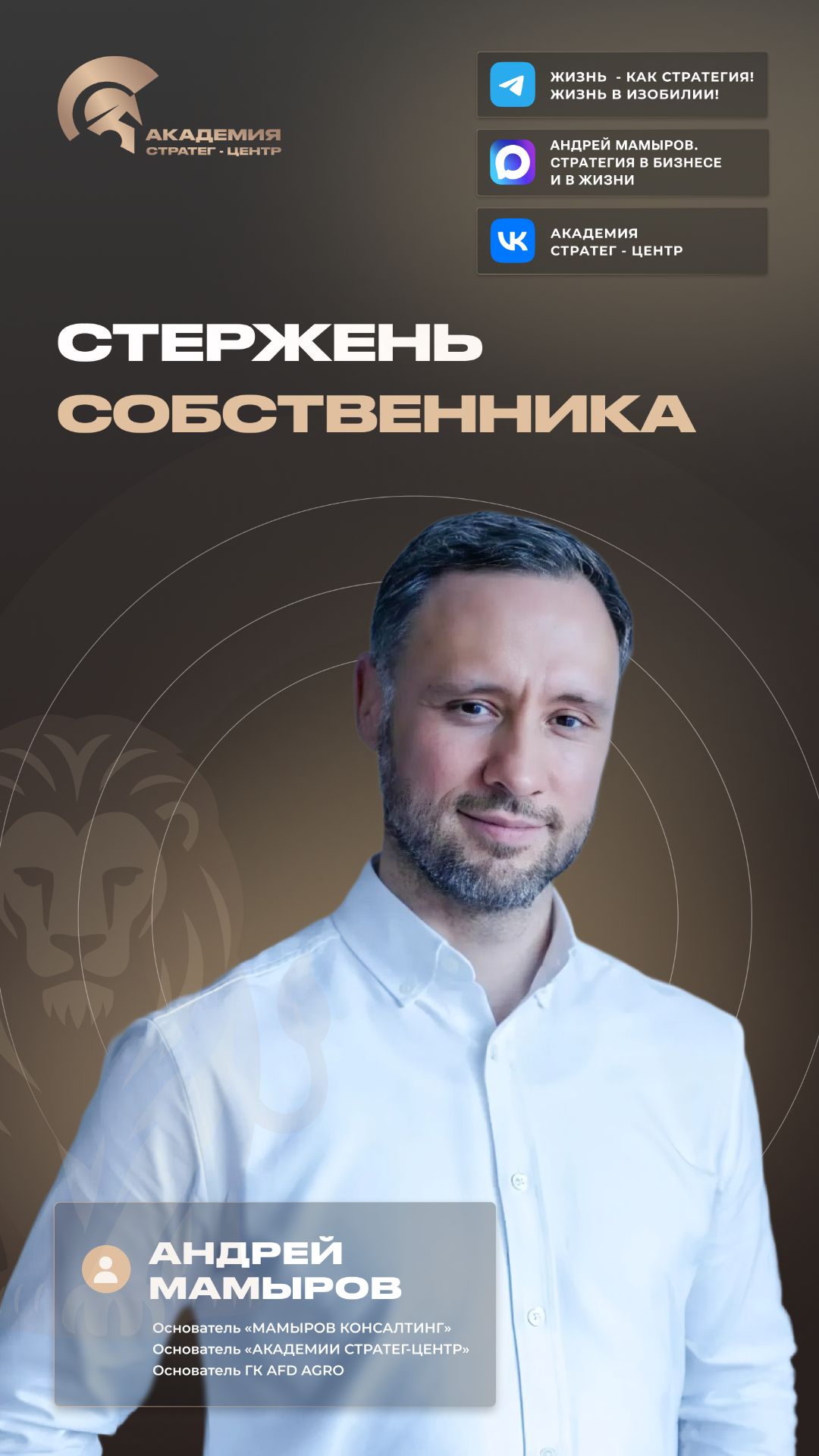 От стержня собственника зависит пропускная способность его бизнеса