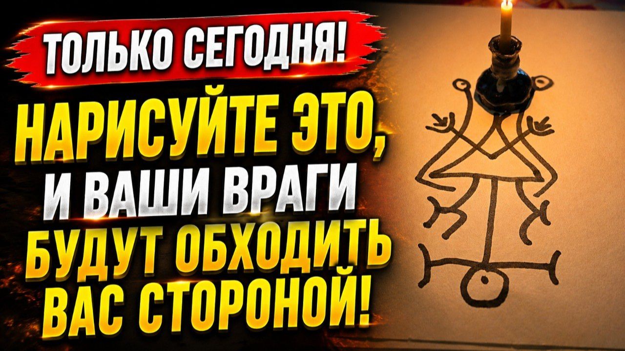 Сегодня! Нарисуйте это, и ваши враги будут обходить вас стороной.