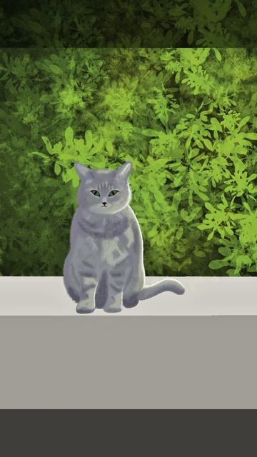 Котик в Procreate 🐱