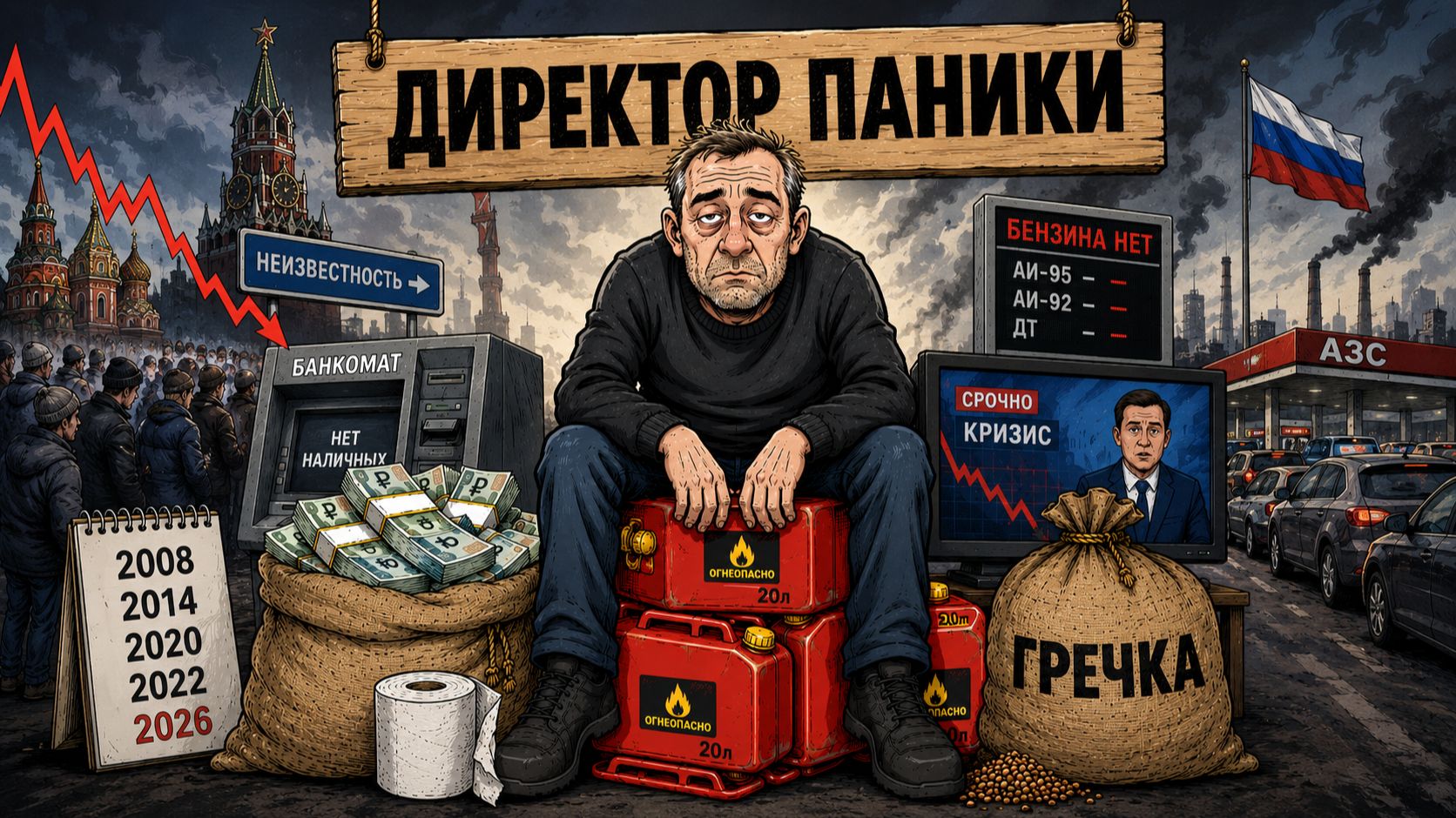 Гречка, наличные, канистры бензина - что общего?