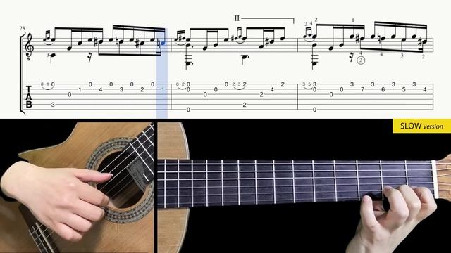 LA CAMPANELLA Сложная Версия на Гитаре. Уроки гитары. Ноты и Табы Sky Guitar