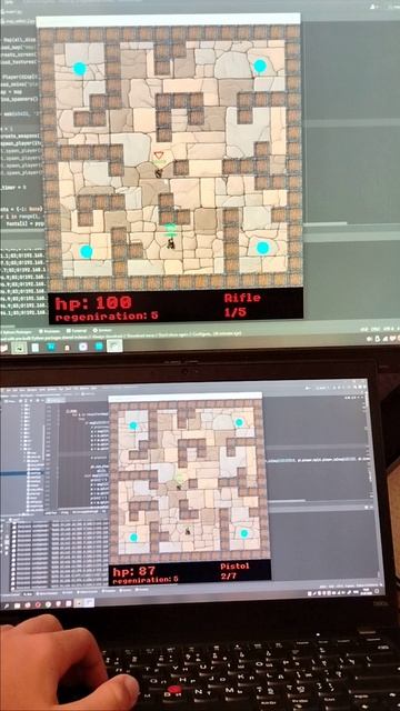 First Tests Of My Python Multiplayer 2D Shooter