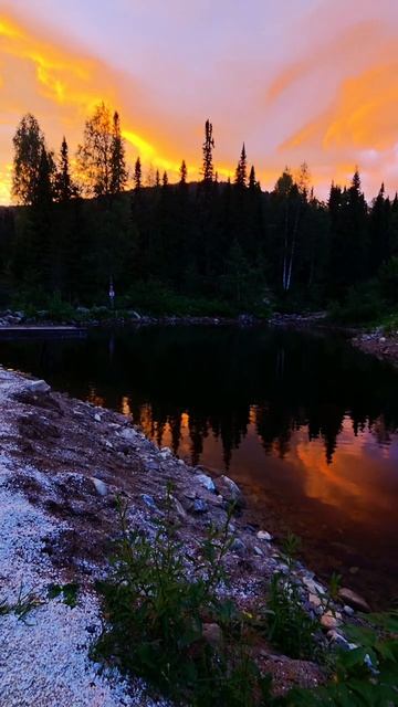 Закат в Шерегеше на секторе Е🗻🔥 Шерегеш летом - это любовь❤️❤️❤️