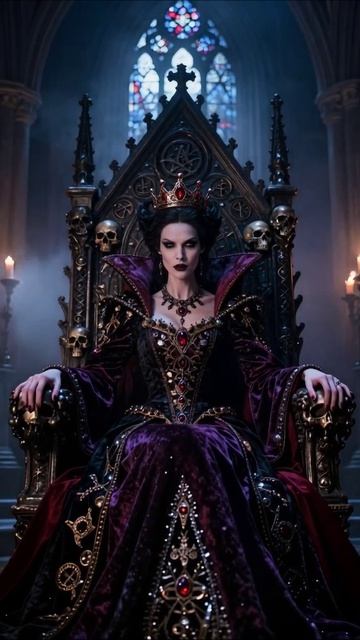 Твоя новая госпожа уже ждёт. Склонись! 👑 #темноефэнтези #королева #готика #королева