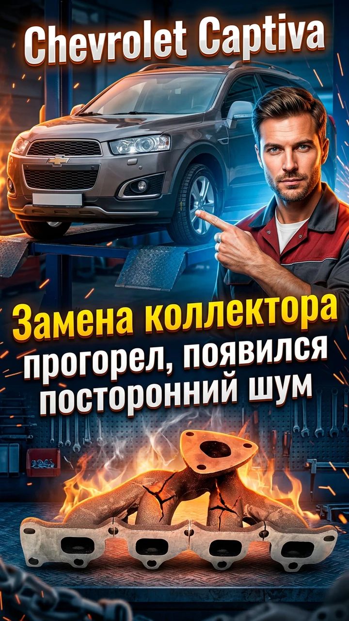 Прогорел коллектор 💨 - Chevrolet Captiva