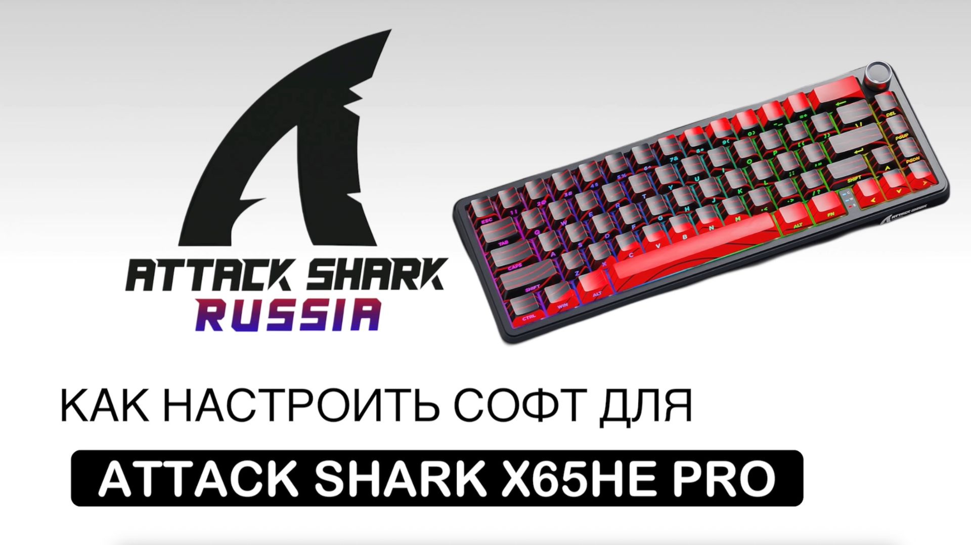 ATTACK SHARK X65HE PRO — КАК НАСТРОИТЬ СОФТ | SOFTWARE GUIDE