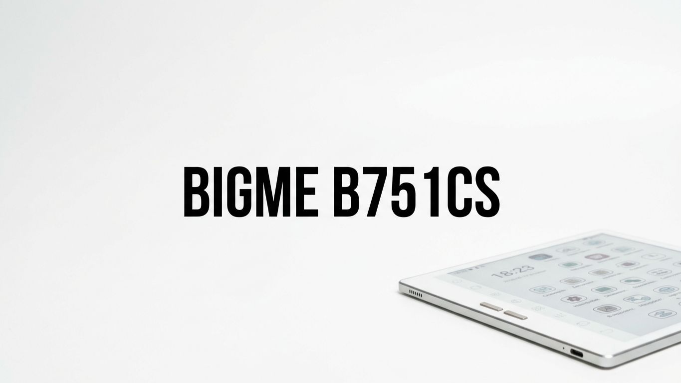 7 дюймов ЦВЕТНОЙ бумаги: обзор Bigme B751CS