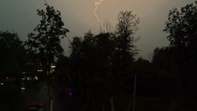 Молния замедленная съёмка