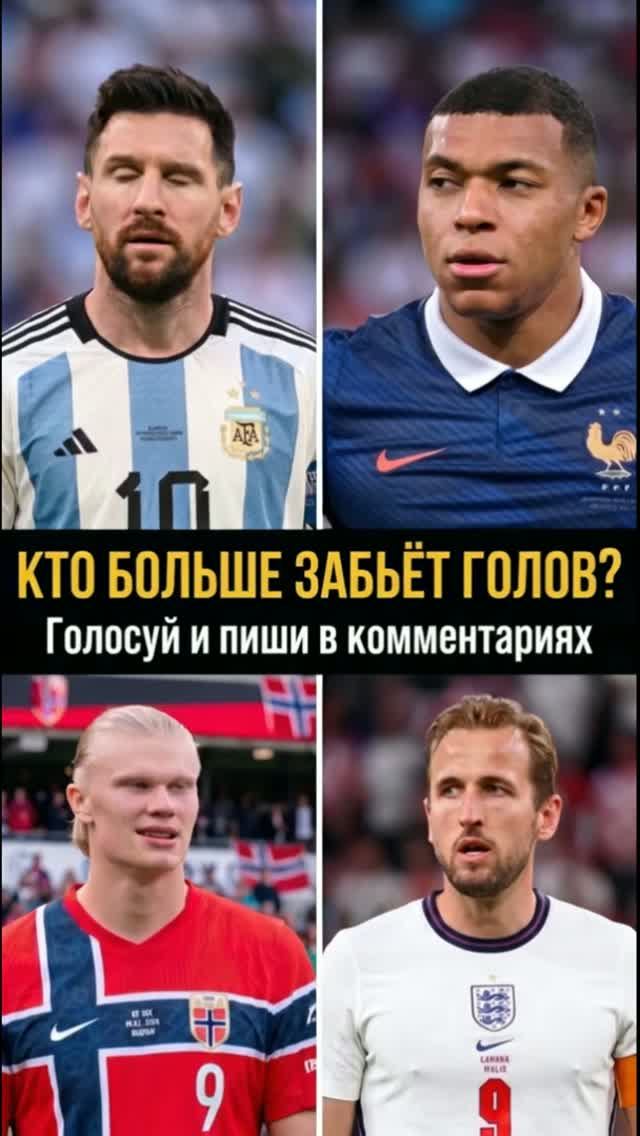 Кто забьет больше голов? Месси против Мбаппе против Холанда против Кейна | Гонка за голами 2026