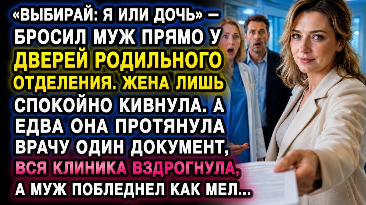 «ВЫБИРАЙ: Я ИЛИ ДОЧЬ!» — БРОСИЛ МУЖ… НО ОДИН ДОКУМЕНТ ПЕРЕВЕРНУЛ ВСЁ…