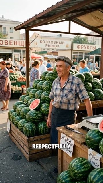 Как мы с женой ходили на рынок за фруктами и овощами летом в СССР. Реальная история.