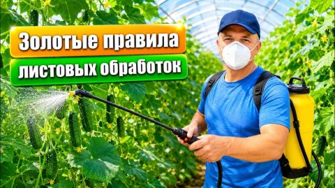Эффективность любой обработки растения по листу резко возрастает! 🚿