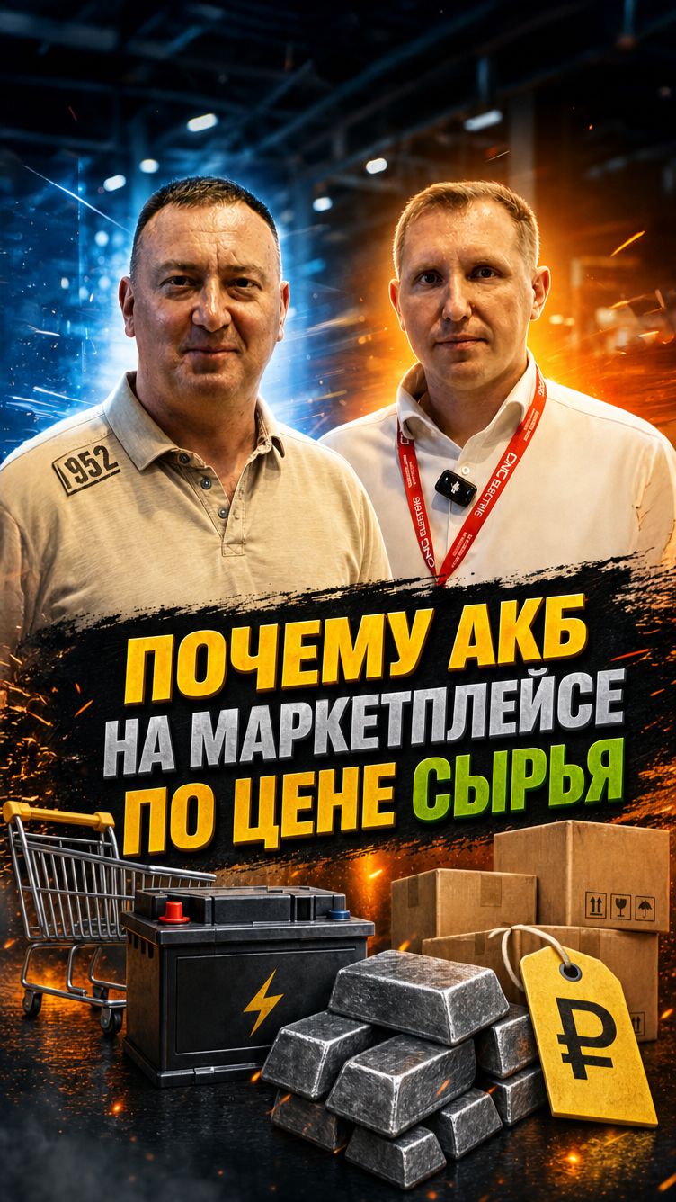 Почему АКБ на маркетплейсе по цене сырья