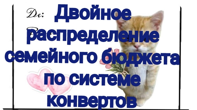 Двойное распределение семейного бюджета  по системе конверто
