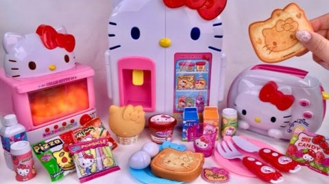 ASMR-распаковка и обзор игрового набора бытовой техники Hello Kitty — приятные звуки Обзор игрушеек